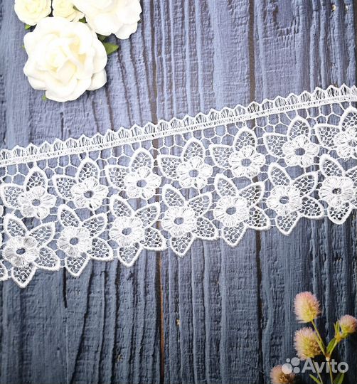 Кружево белое 7 см