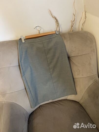 Юбка карандаш серая 34