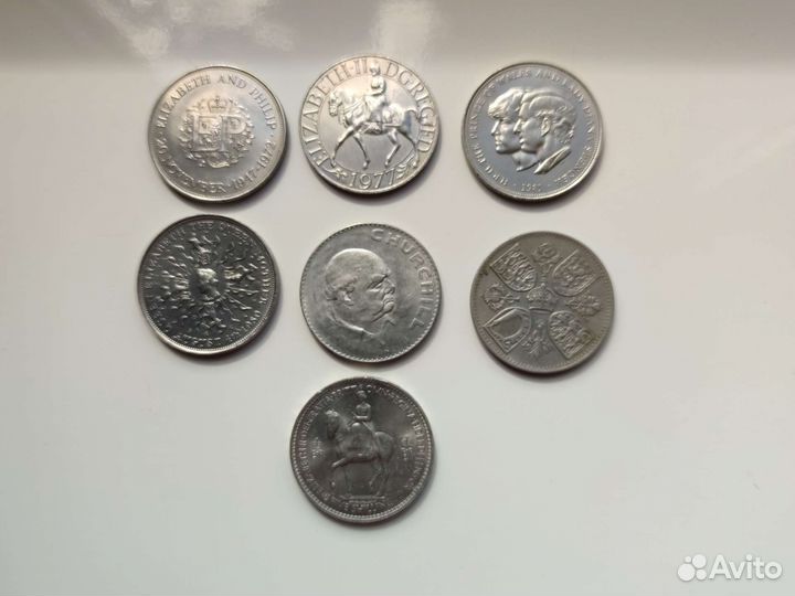 Монеты Великобритании и остров Кука