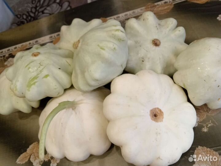 Кабачки свежие домашние, патисоны