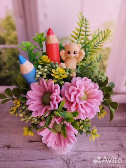 Букет воспитателю