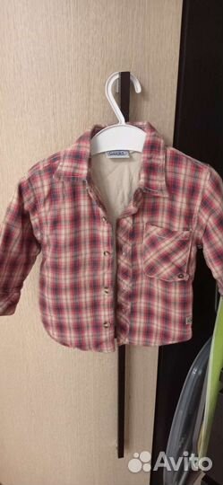 Рубашка прошитая, тёплая, модная 68 размер
