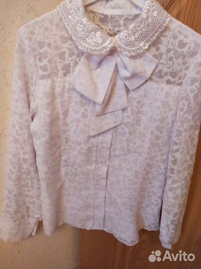 Блузка белая школьная