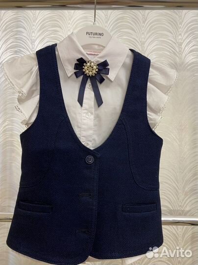 Блузка белая для девочек