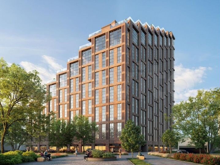 1-к. апартаменты, 46,7 м², 4/19 эт.