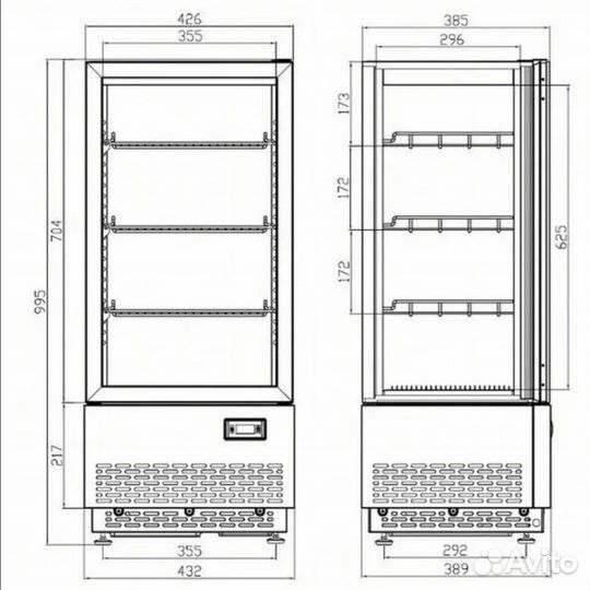 Холодильная витрина viatto VA-RT 78W