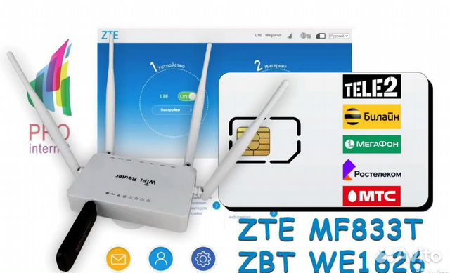 Роутер ZBT WE1626 ZTE MF833T