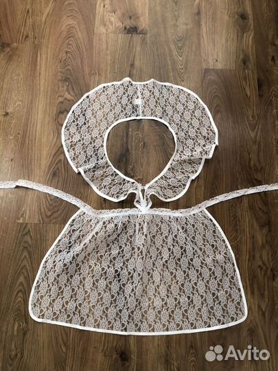 Белый школьный фартук