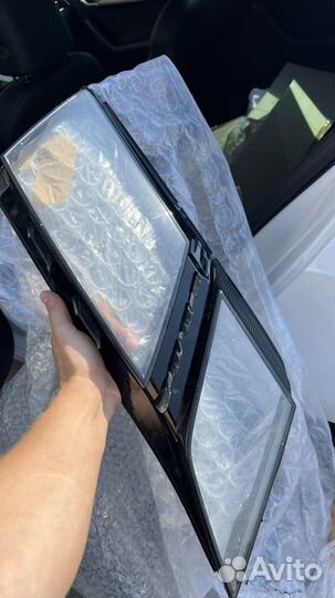 Стекло фары skoda octavia a7 fl бу с трещиной