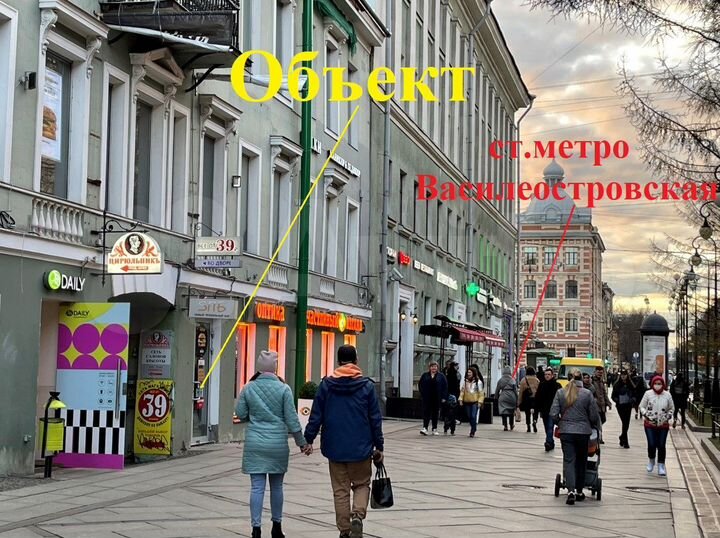 397м² суперпроходное в шаге от м.Василеостровская
