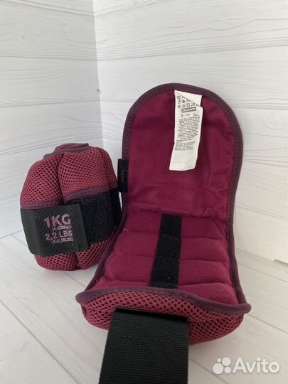 Регулируемые утяжелители 1 кг decathlon