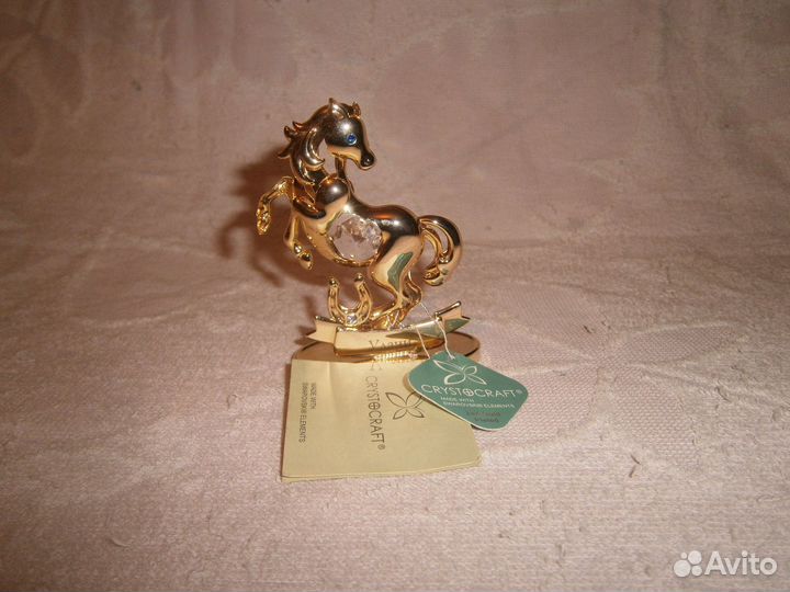 Статуэтка Crystocraft Лошадь с кристаллами Swarovs