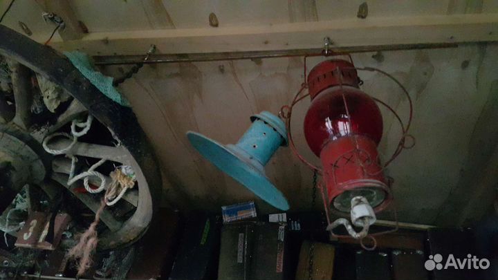 Фонарь старинный жд морской