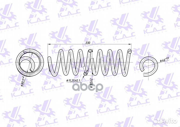 Пружина задней подвески premium для а/м Renault