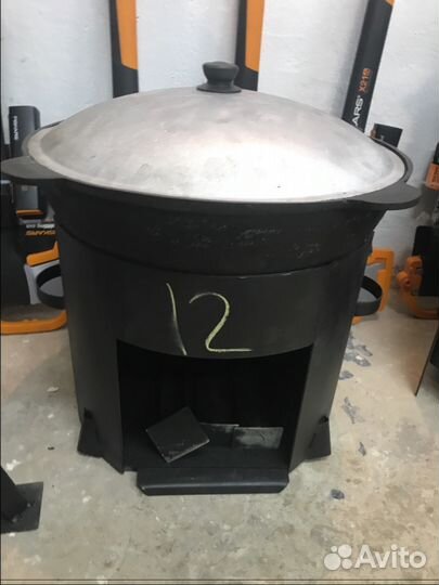Печь под казан со съёмными ножками (12литр)