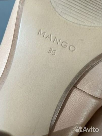 Туфли mango манго 36 нат кожа