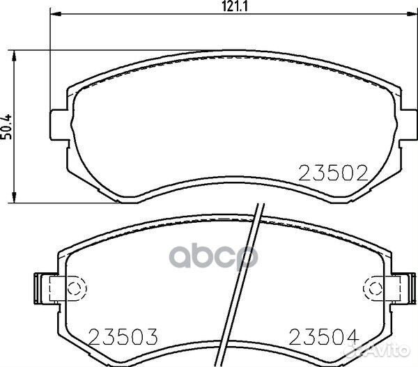 Колодки тормозные дисковые зад NP2015 nissh