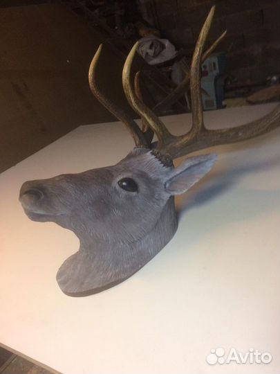 Продам оленя Морала с натуральными рогами)