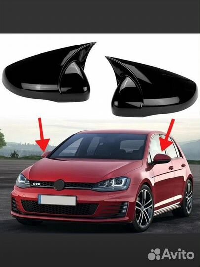 Накладки на зеркала Volkswagen Golf MK6