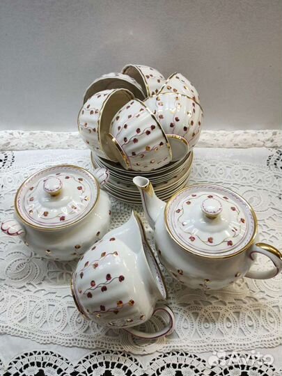 Чайный сервиз Золотой вьюнок дфз