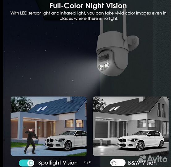 Камеры уличная, 8Мп автозум автослежение бинокль