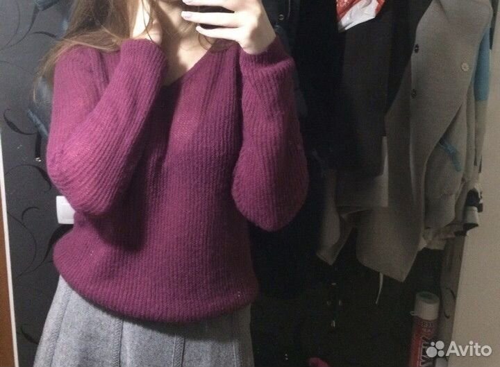 Свитер из шерсти и ангоры