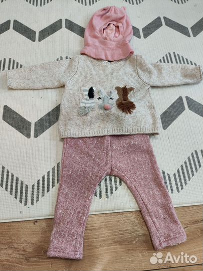 Свитер, утеплённые штаны zara