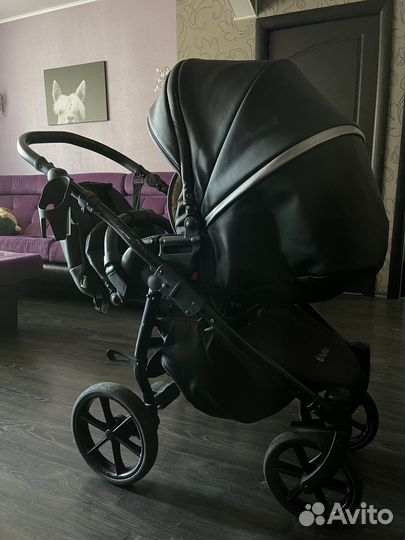 Коляска 2 в 1 эко кожа