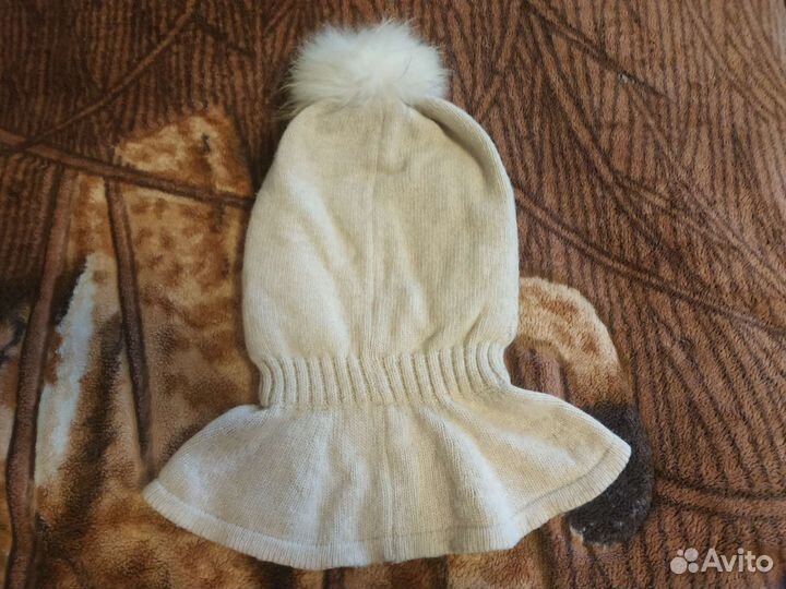 Шапка шлем Kotik на 7-8 лет+варежки+перчатки в дар