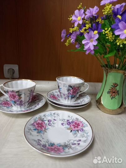 Сервиз чайный,чайные пары,молочник,сахарница лфз
