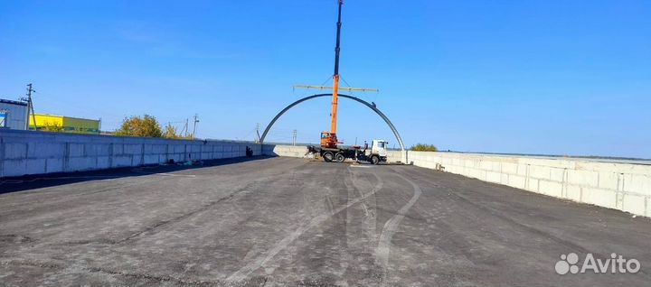 Быстровозводимые ангары в рассрочку 1021 кв.м