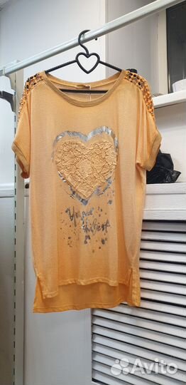 Туника футболка хлопок вязка Италия