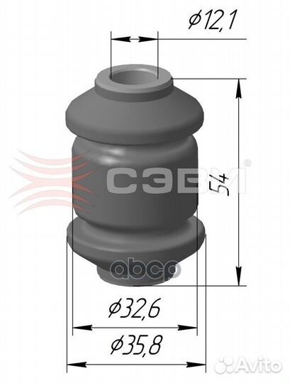 Шарнир переднего рычага передний для а/м skoda: