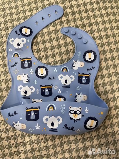 Новый нагрудник из силикона Mo2mo kids