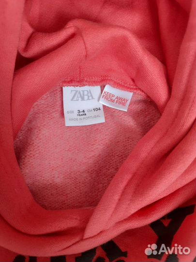 Джинсы hm, худи zara для девочки 104