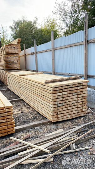 Доска обрезная 25х100х6000мм