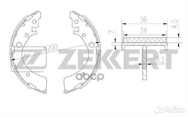 Колодки торм. бараб. задн. Honda Accord I-III 78