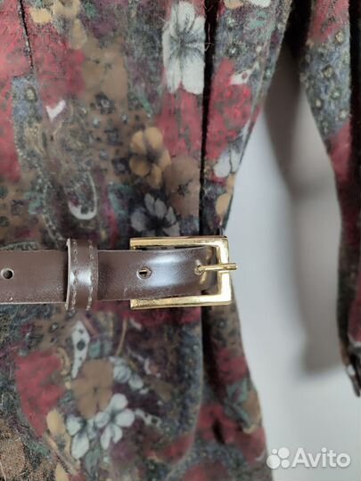 Винтажное трикотажное платье Италия р.54