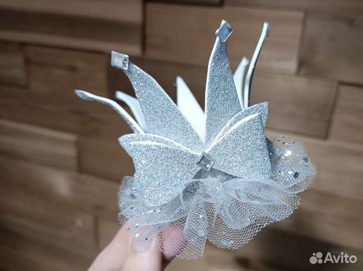 Короны для утренника,заколки для новогогода,бантик