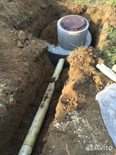 Выгребные ямы под ключ, качественная укладка трубы