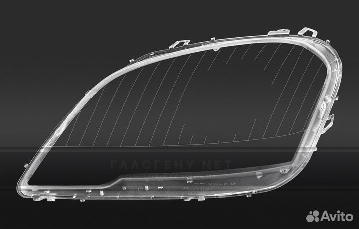 Стекло фары Mercedes ML W164 2008-2011 (левое)