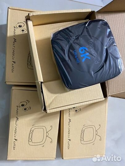 Tv box Android 10. 4/32 h616 6K 4 шт