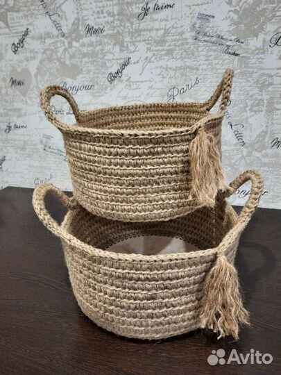 Корзины из джута