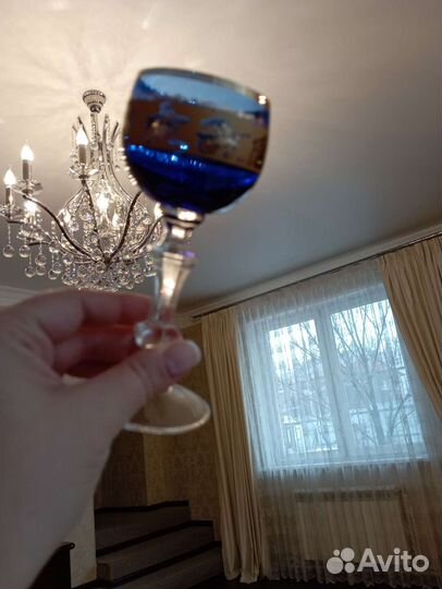 Рюмки цветной хрусталь СССР