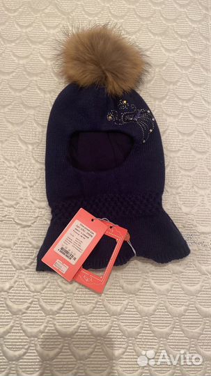 Шапка шлем для девочки