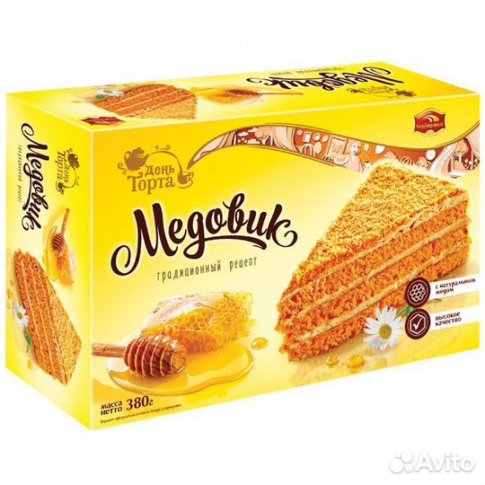Торт День торта Медовик 380г