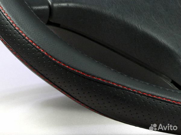 Оплетка для руля Спорт, вставка перфорация M(37