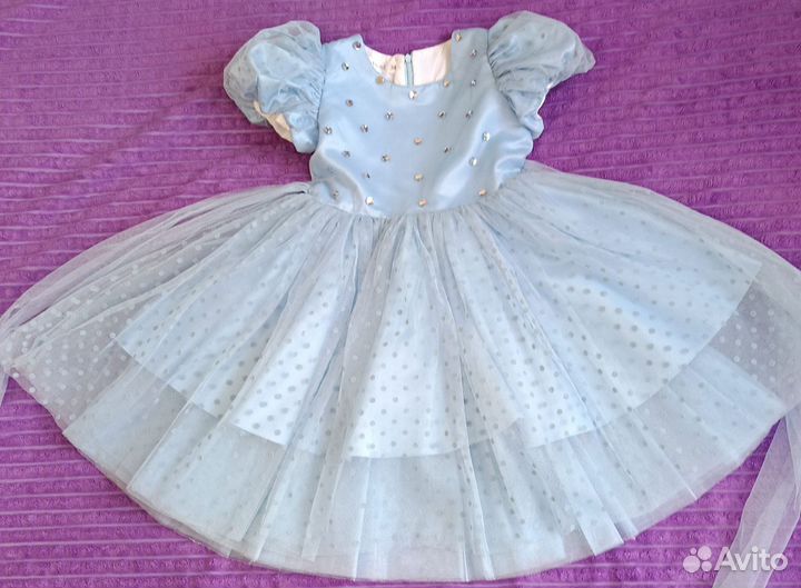 Нарядное платье для девочки 122