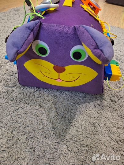 Мягкий развивающий бизиборд