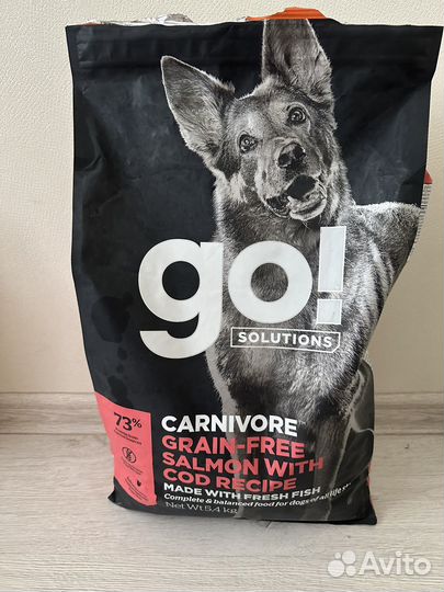 Корм для собак GO лосось